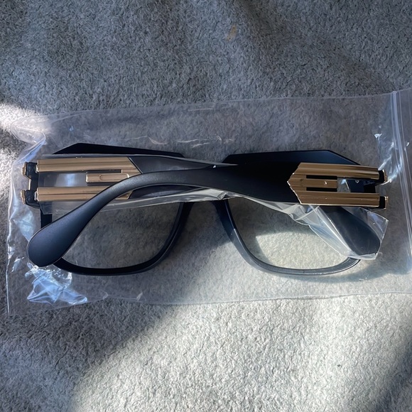 ⭐️CELEBRITY  MATTE BLACK Gazelle STYLE Retro Frame Glasses *NEW* - Picture 5 of 9